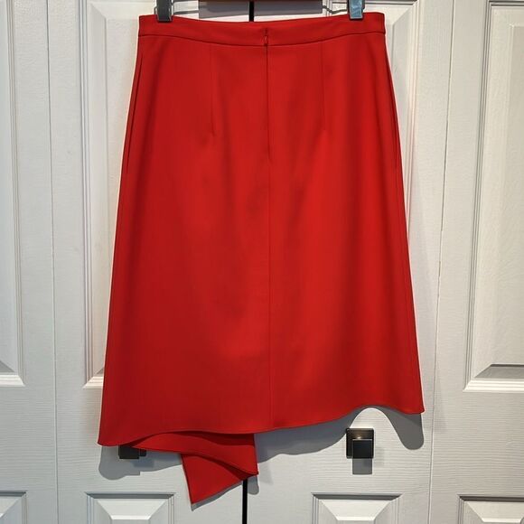 Hugo Boss‎ Red A-Line Pockets Lined Skirt Size 4 - Picture 8 of 16